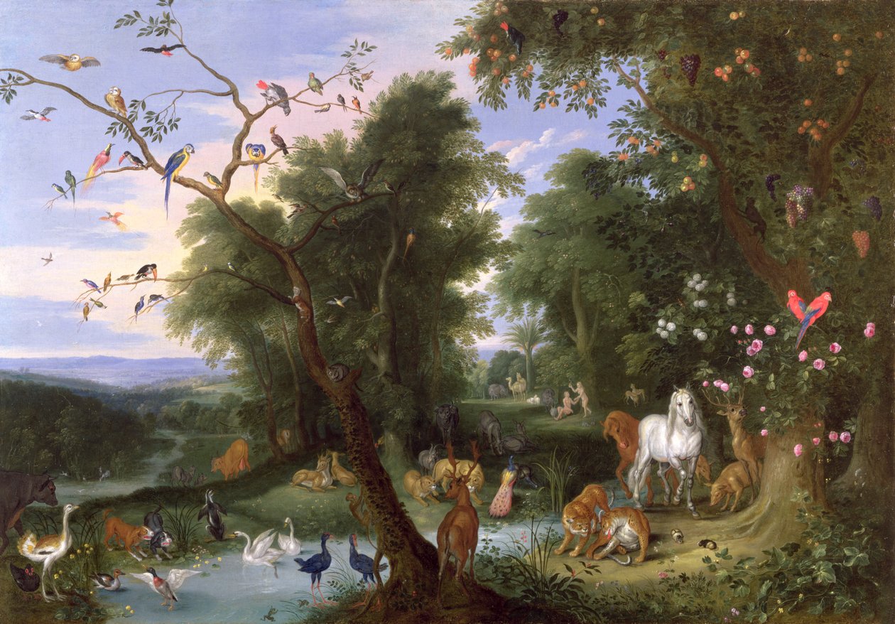 Edens hage, 1659 av Jan van Kessel the Elder