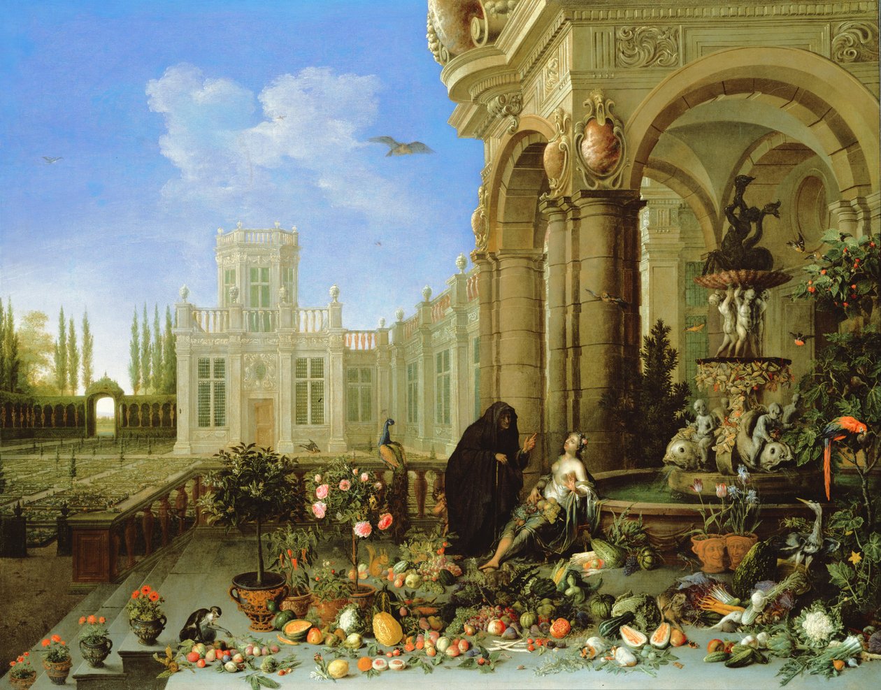 Vertumnus og Pomona av Jan van Kessel the Elder