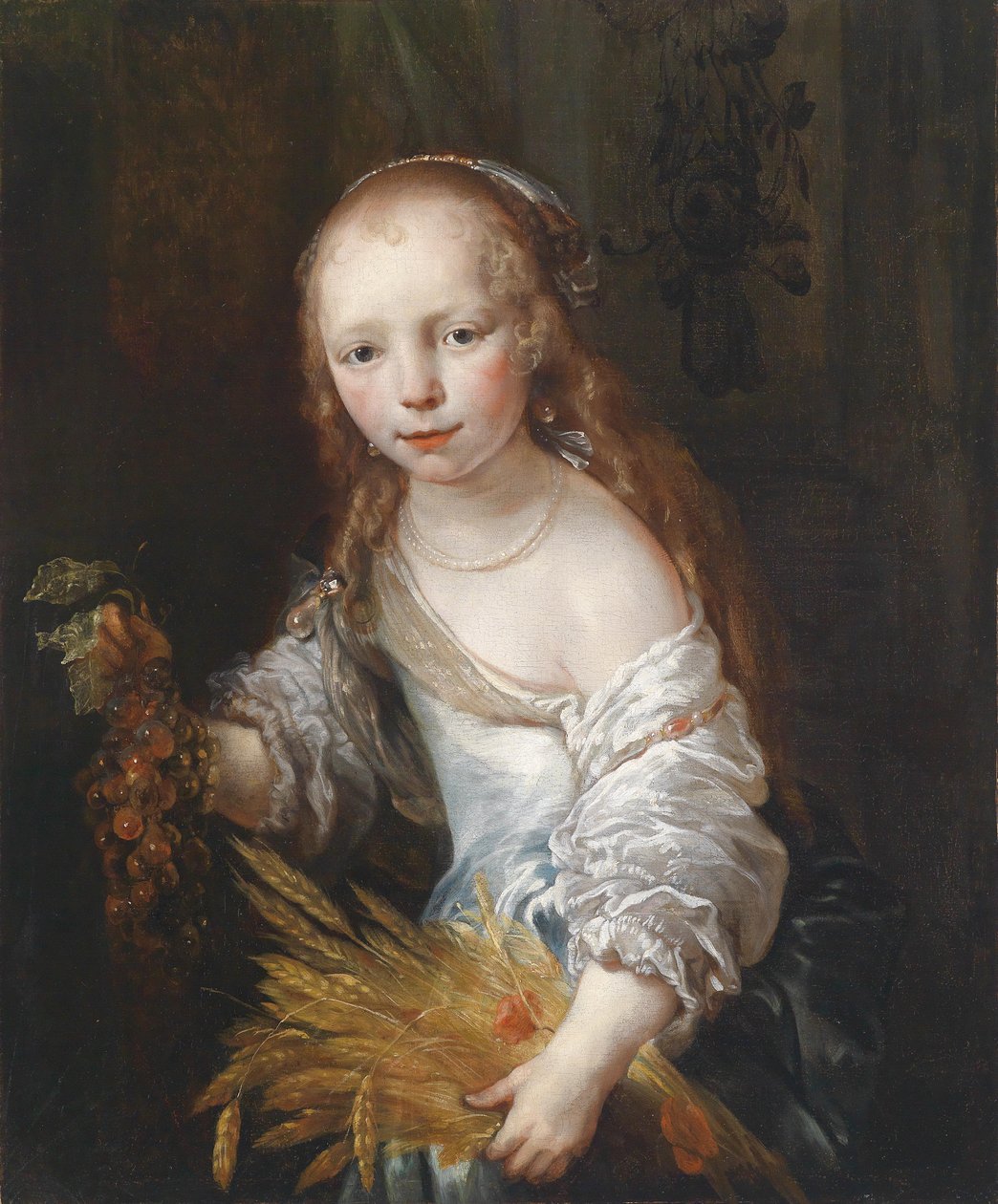 Portrett av en ung jente som Ceres av Jan van Noordt