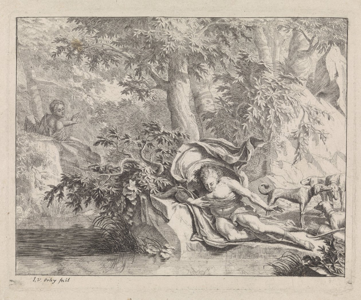 Narcissus og Echo av Jan van Orley  