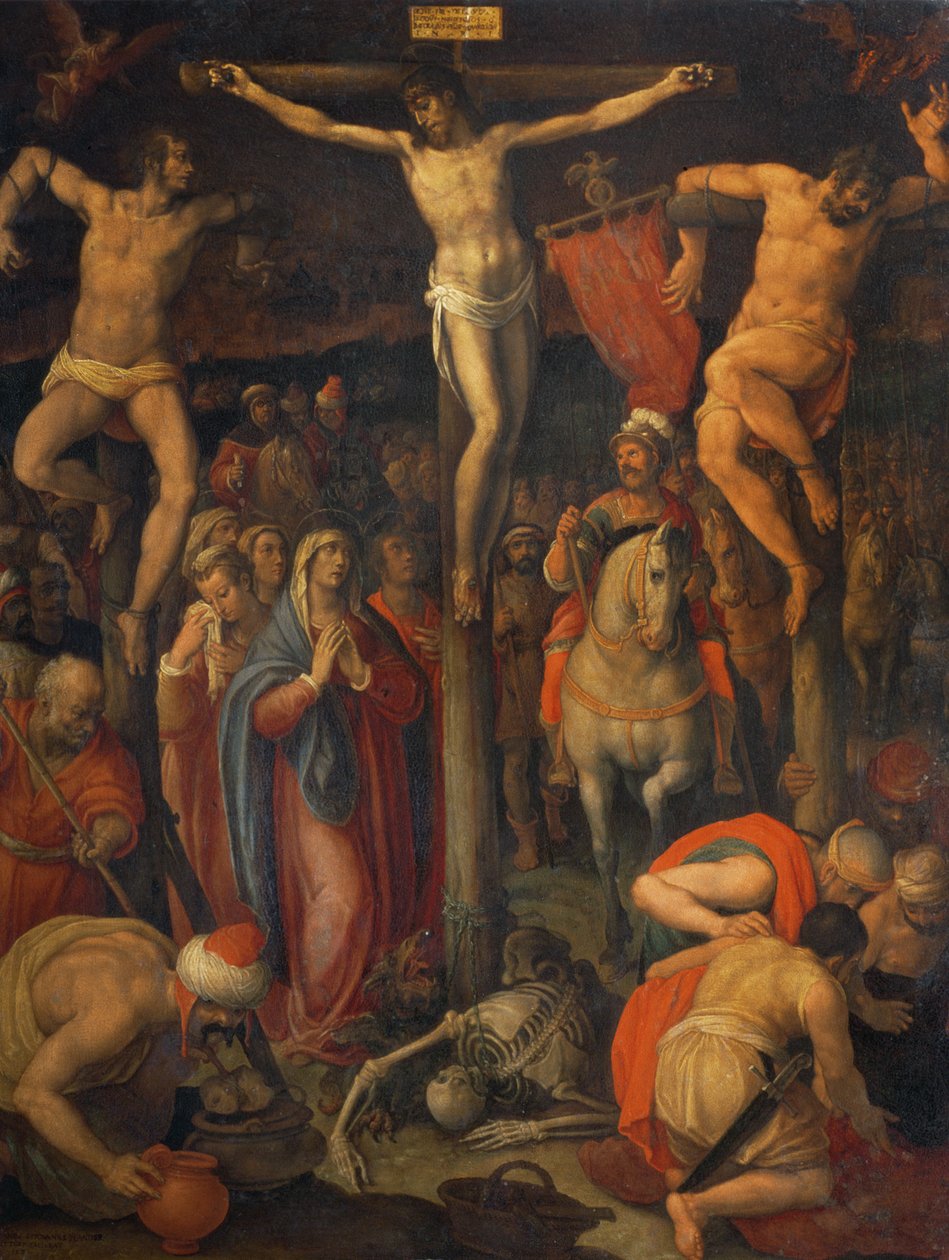 Korsfestelse, 1581 av Jan van der Straet