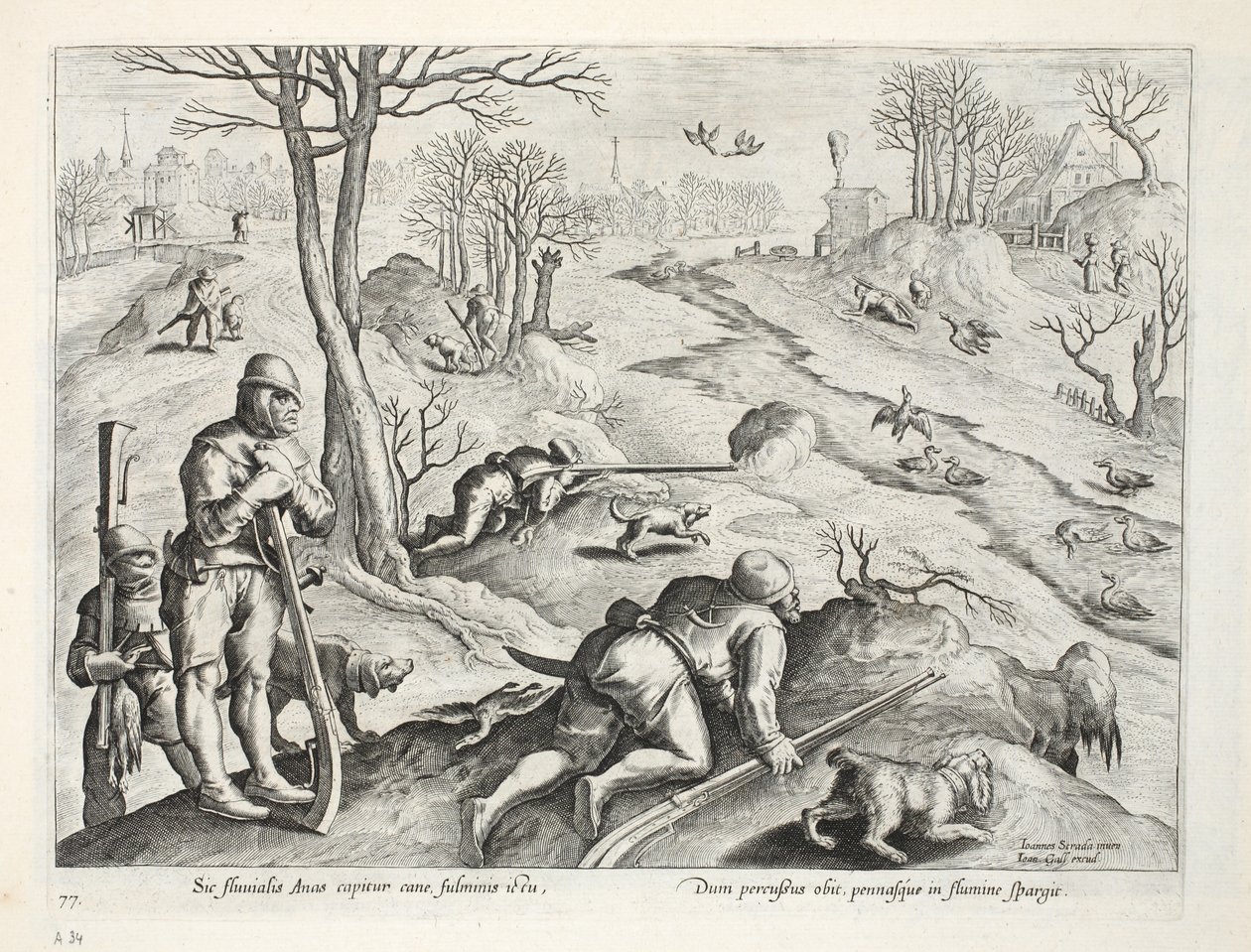 Duck Shooting, illustrasjon fra 