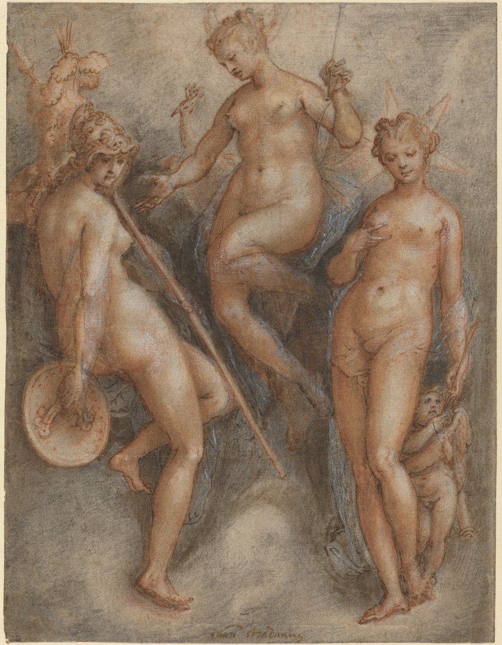 Minerva, Juno og Venus av Jan van der Straet