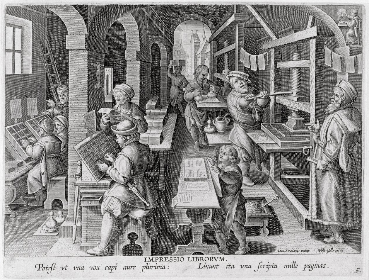 The Development of Printing, plate 5 fra 