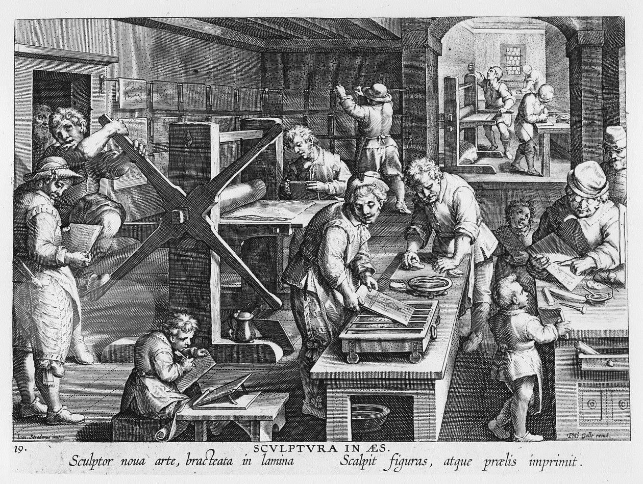 The Invention of Copper Engraving, plate 20 fra 
