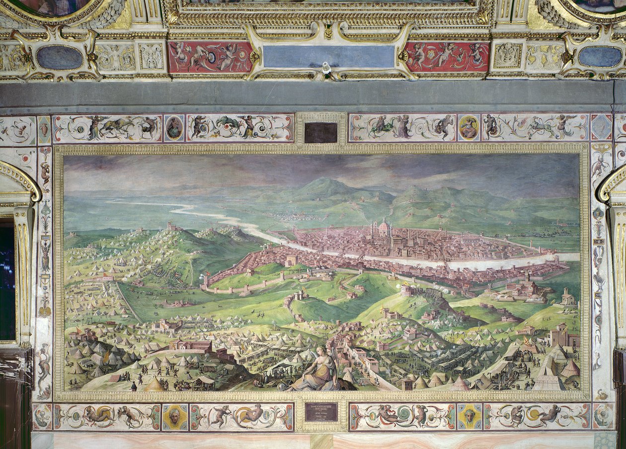 Beleiringen av Firenze i 1530, 1563-65 av Jan van der Straet