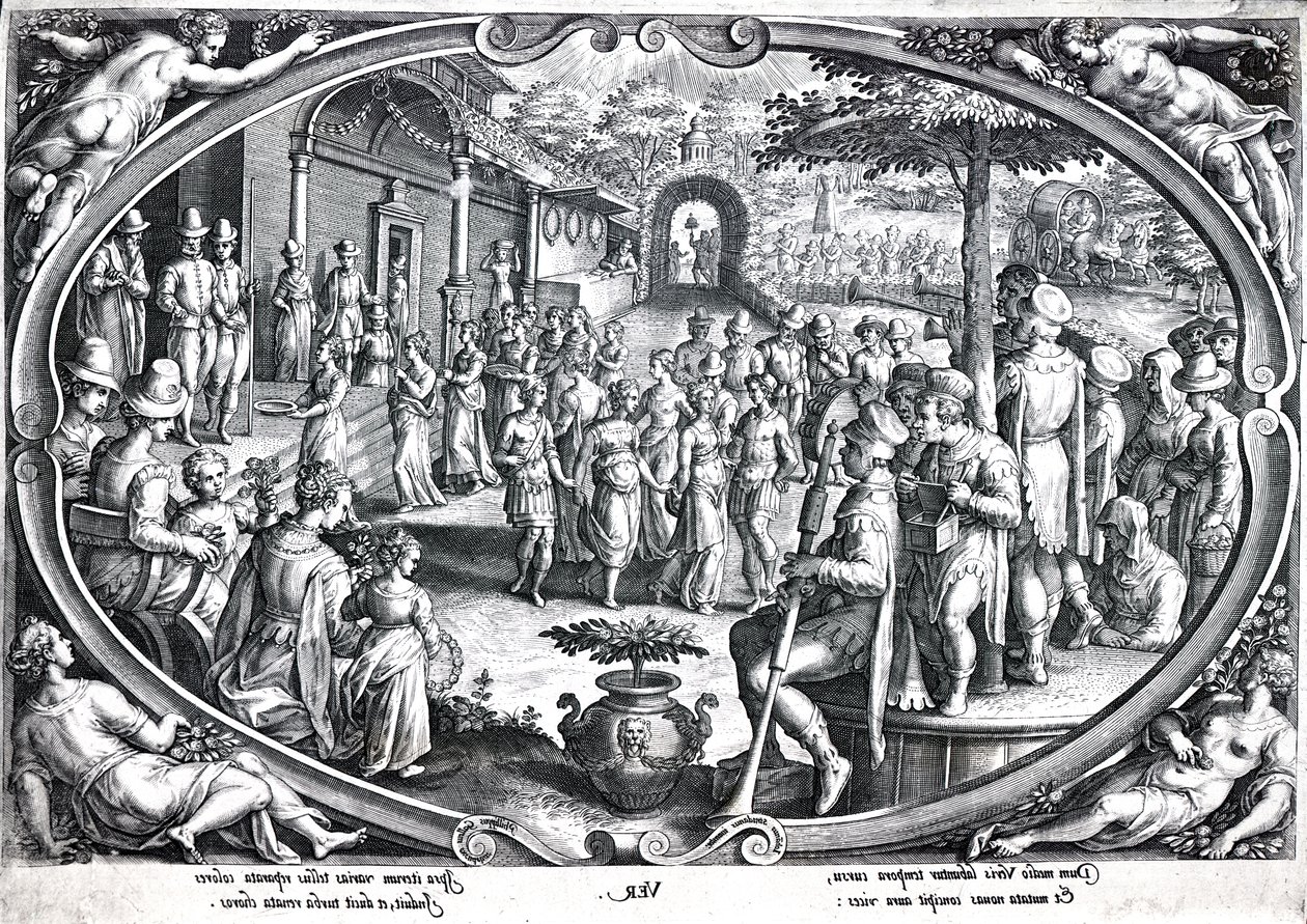 Ver, gravert av Philip Galle, ca. 1580 av Jan van der Straet