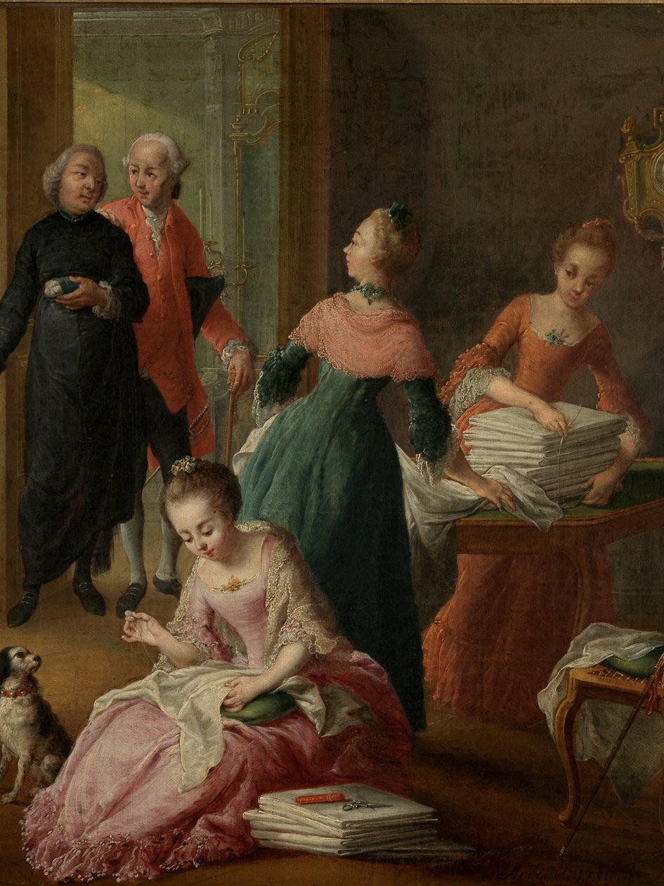 Detalj av ettermiddagste av Jan Anton Garemyn