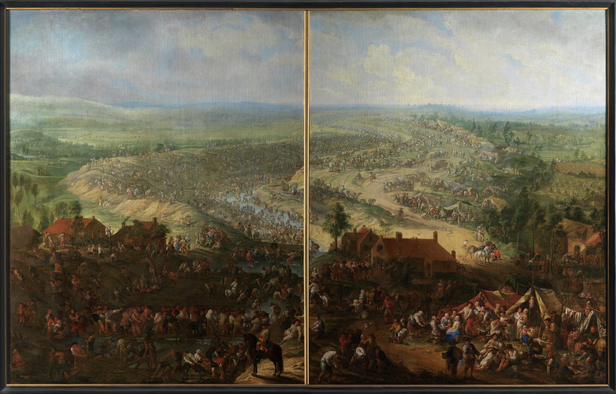 Graving av Ghent-kanalen (olje på lerret) av Jan Anton Garemyn