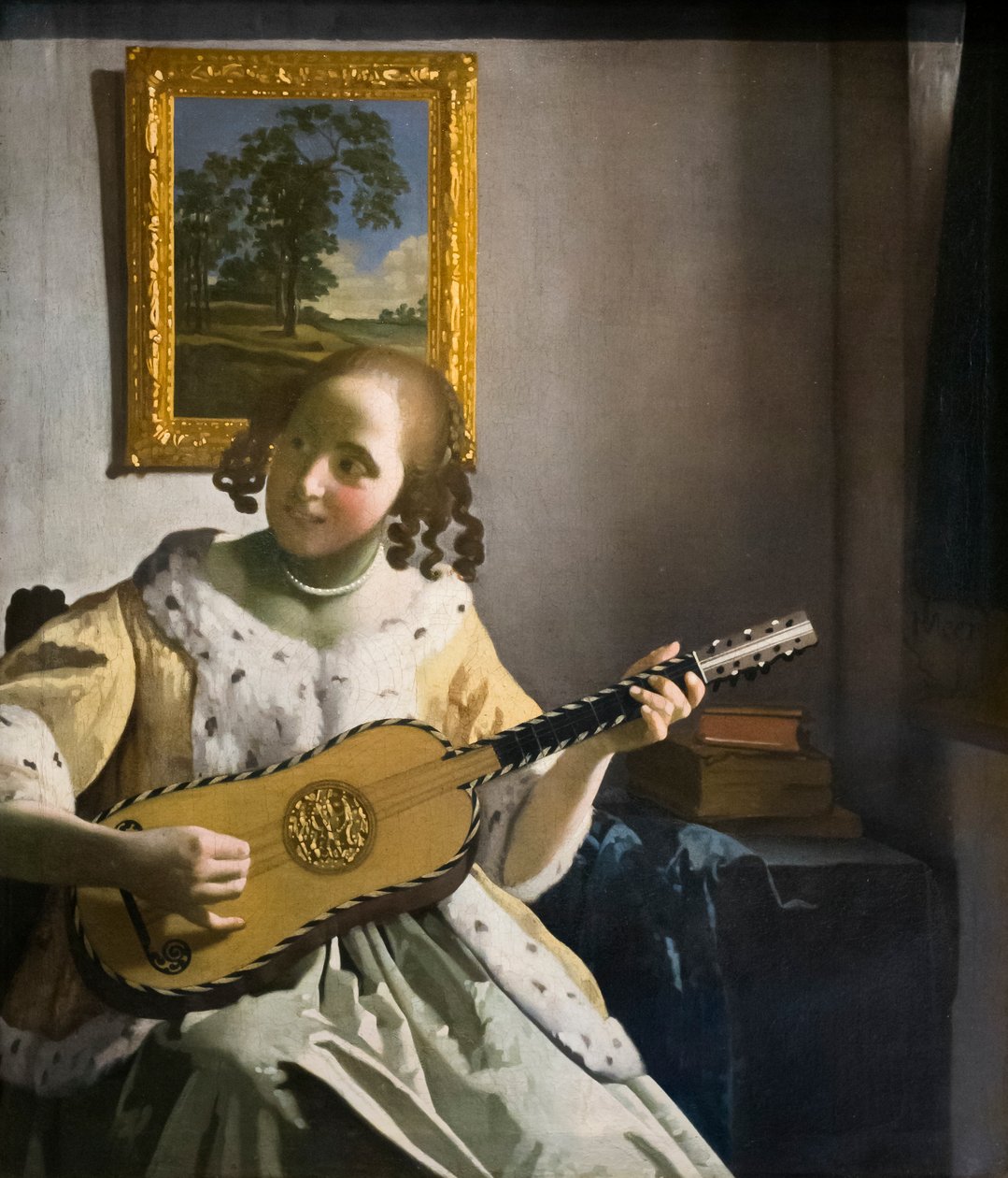 Gitaristen, ca. 1672 (olje på lerret) av Jan Vermeer van Delft