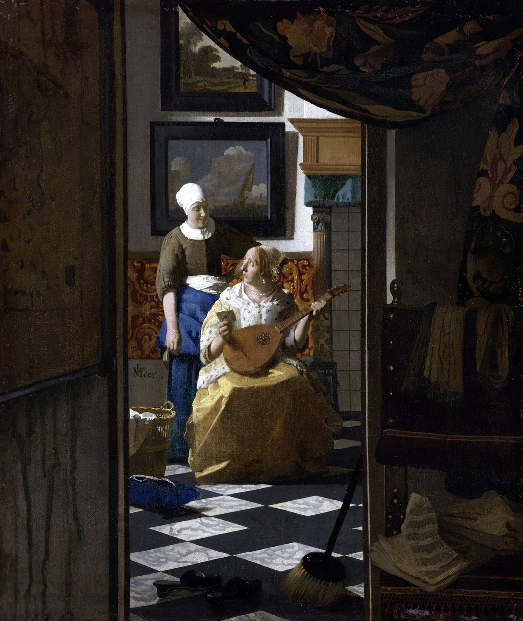The Love Letter, ca. 1669-70 (olje på lerret) av Johannes Vermeer