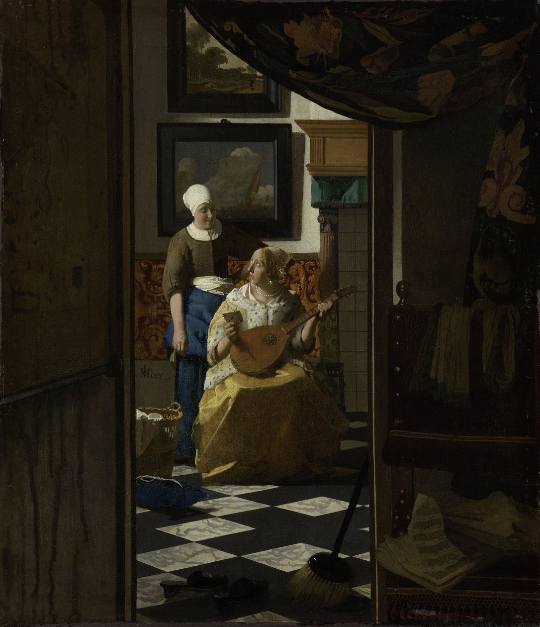 The Love Letter, ca. 1669-70 (olje på lerret) av Johannes Vermeer