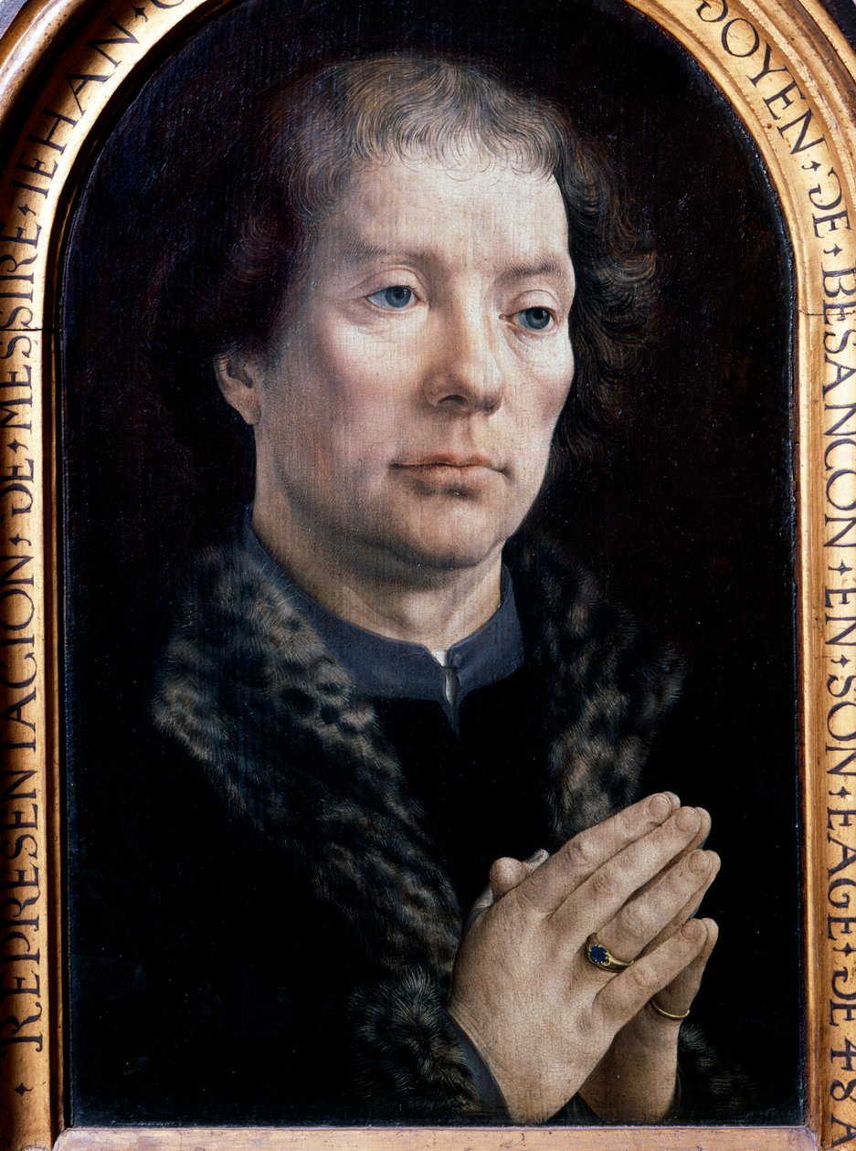Portrett av Jean Carondelet (1469-1545), rådgiver for Charles V. Maleri av Jan Gossaert dit Mabuse (1478-1536) (Ec. Flam.) 1517 av Jan (c.1472 c.1533) Gossaert