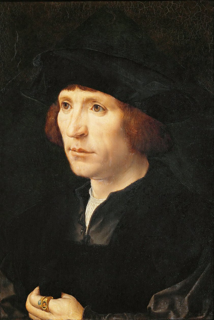 Portrett av en mann - Jan Gossaert (Gossart, dit Mabuse) (ca. 1478-1532). Olje på tre, ca. 1527-1530. Mål: 40x27,5 cm. Kunsthistorisk museum, Vienne av Jan (c.1472 c.1533) Gossaert