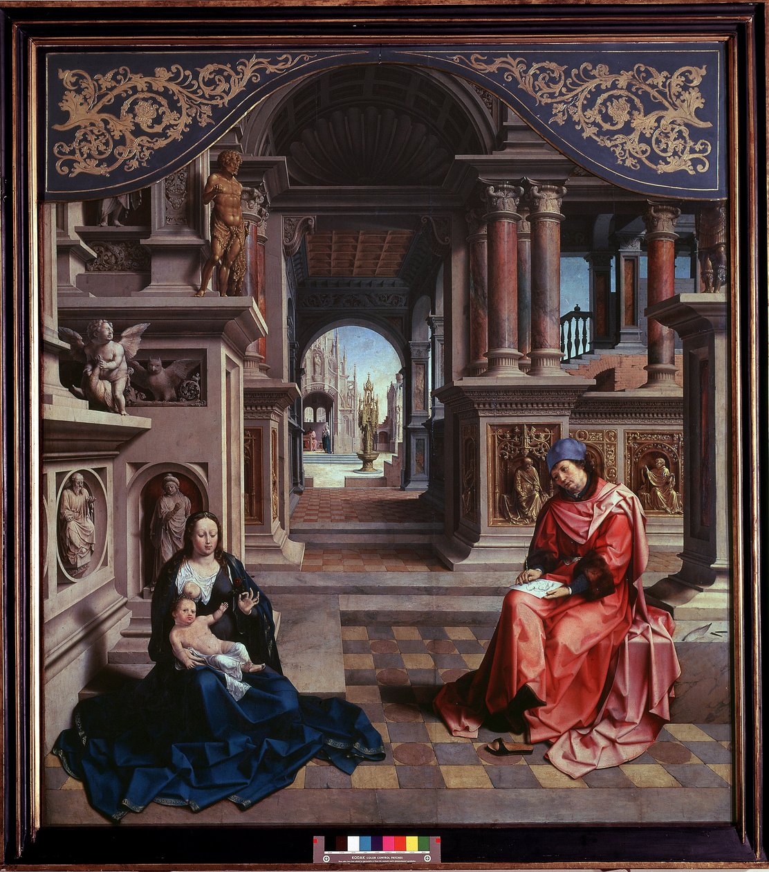 St Luke maler Madonna-maleriet av Jan Gossaert dit Mabuse (1478 ca-1532) 1515 Dim 205x230 cm Praha nasjonalgalleri av Jan (c.1472 c.1533) Gossaert