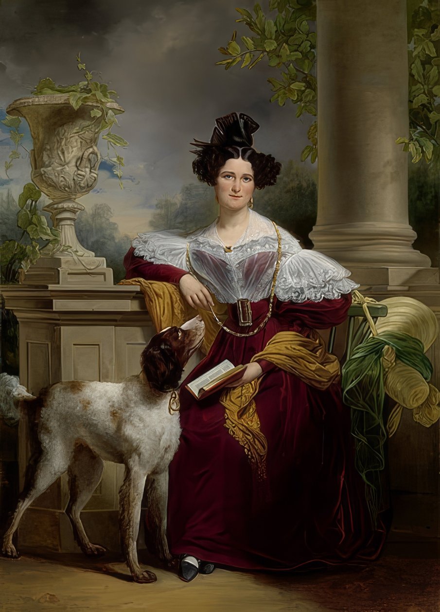 Portrett av Alida Christina Assink. 1833 av Jan Adam Janszoon Kruseman