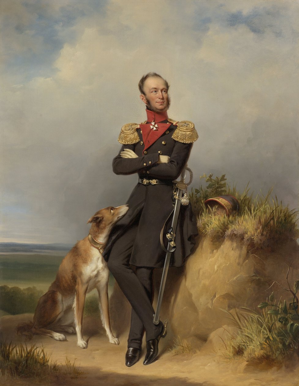 Portrett av William II, konge av Nederland av Jan Adam Janszoon Kruseman