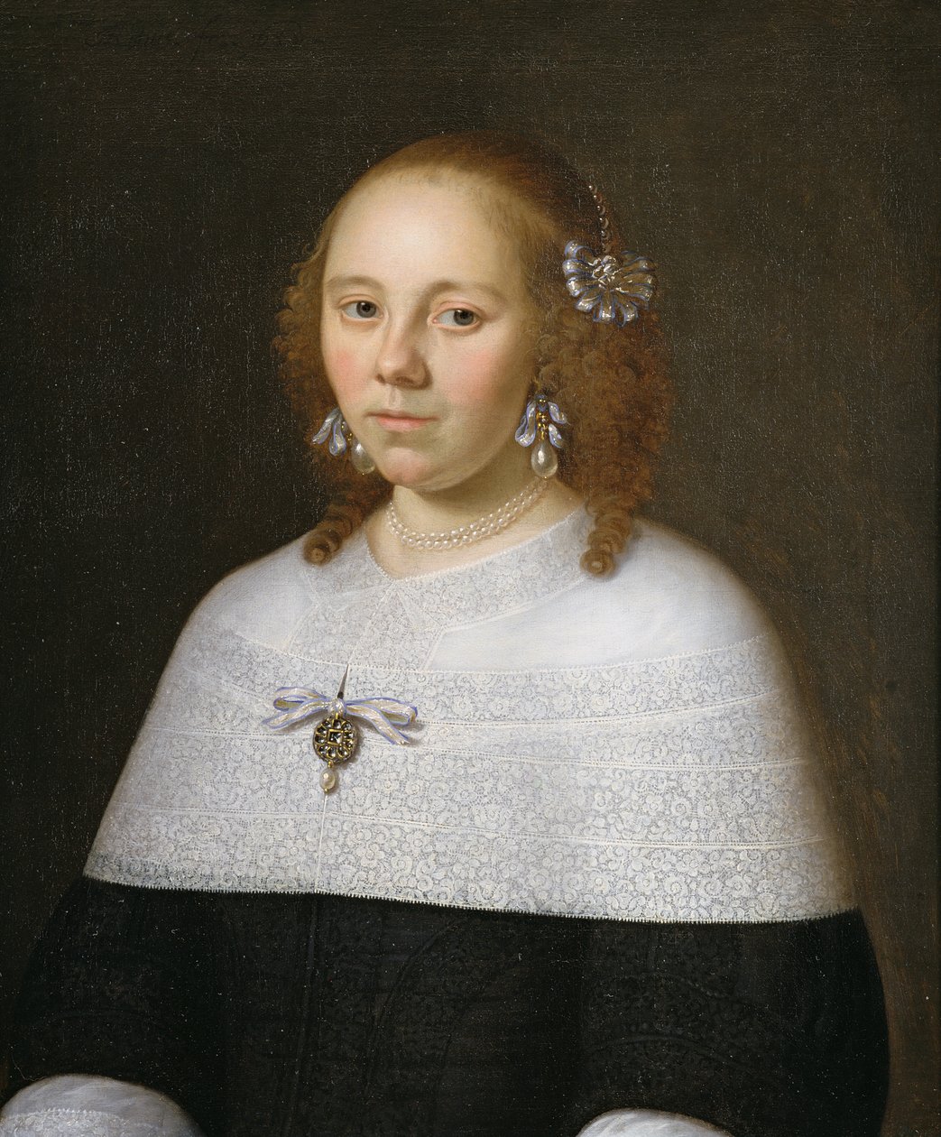 Portrett av en ung kvinne fra Hoorn, 1658 av Jan Albertsz Rootius