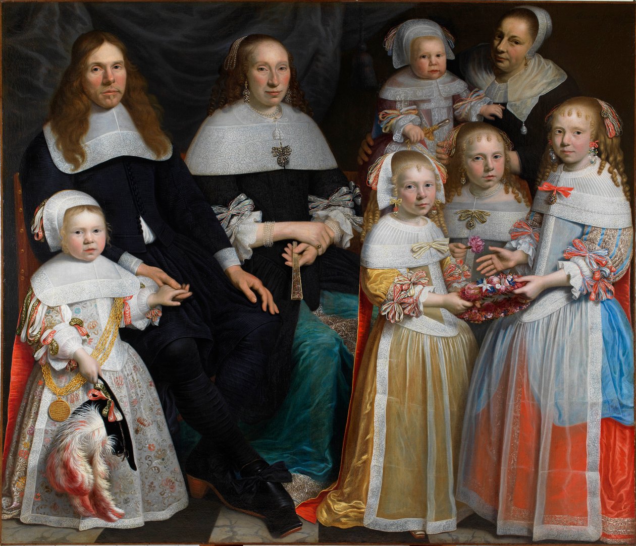Meyndert Sonck med kone og barn, 1662. av Jan Albertsz. Rotius
