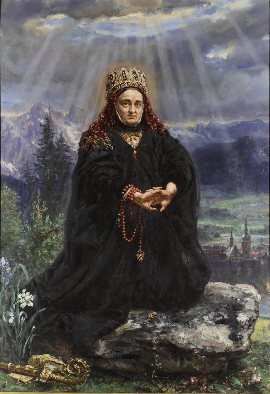 Den hellige Kinga av Polen, 1892 av Jan Alojzy Matejko