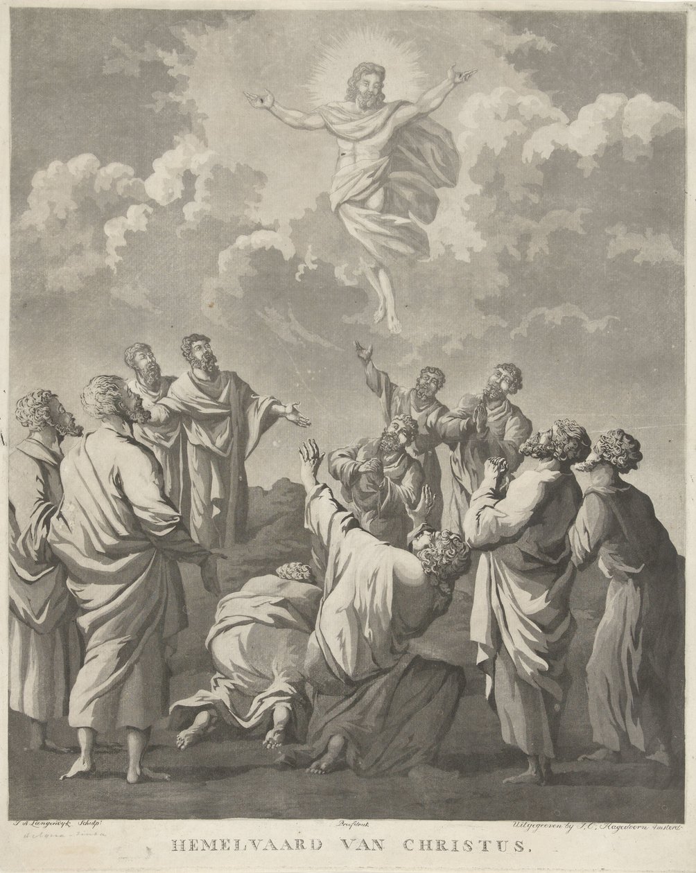 Kristi himmelfart Ascension of Christ (tittel på objekt) av Jan Anthonie Langendijk Dzn