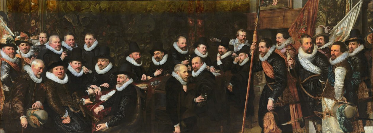 Mottakelse av borgervakten ved Saint Sebastian-området av Haag kommune, 1618 av Jan Anthonisz Ravesteyn van