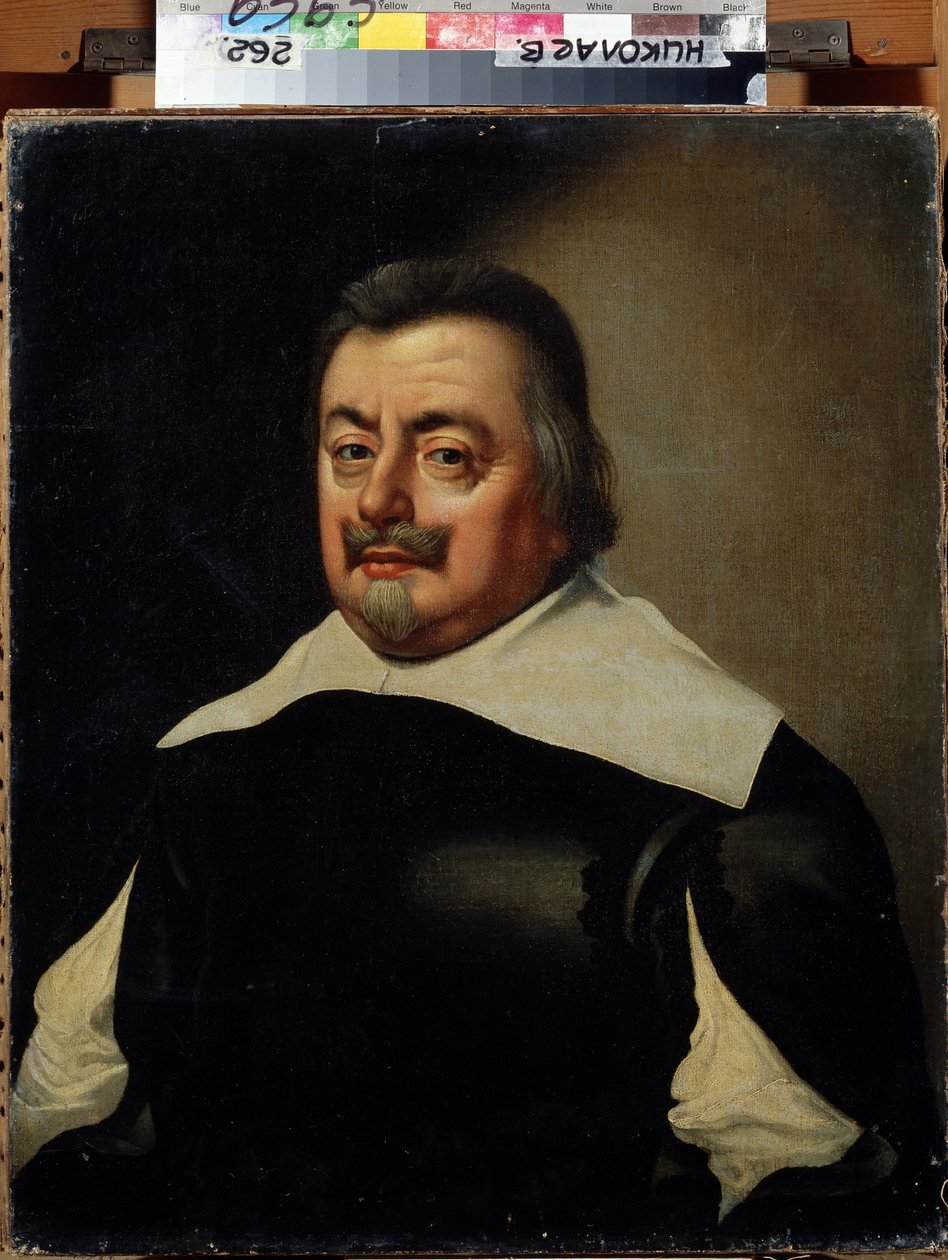 Portrett av en mann med kurass. (Portrett av en mann med kurass). Maleri av Jan Anthonisz van Ravesteyn (1572-1657). 1600-talls nederlandsk kunst. Regionalt W. Wereshchagin kunstmuseum, Mykolaiv, Ukraina av Jan Anthonisz. van Ravesteyn