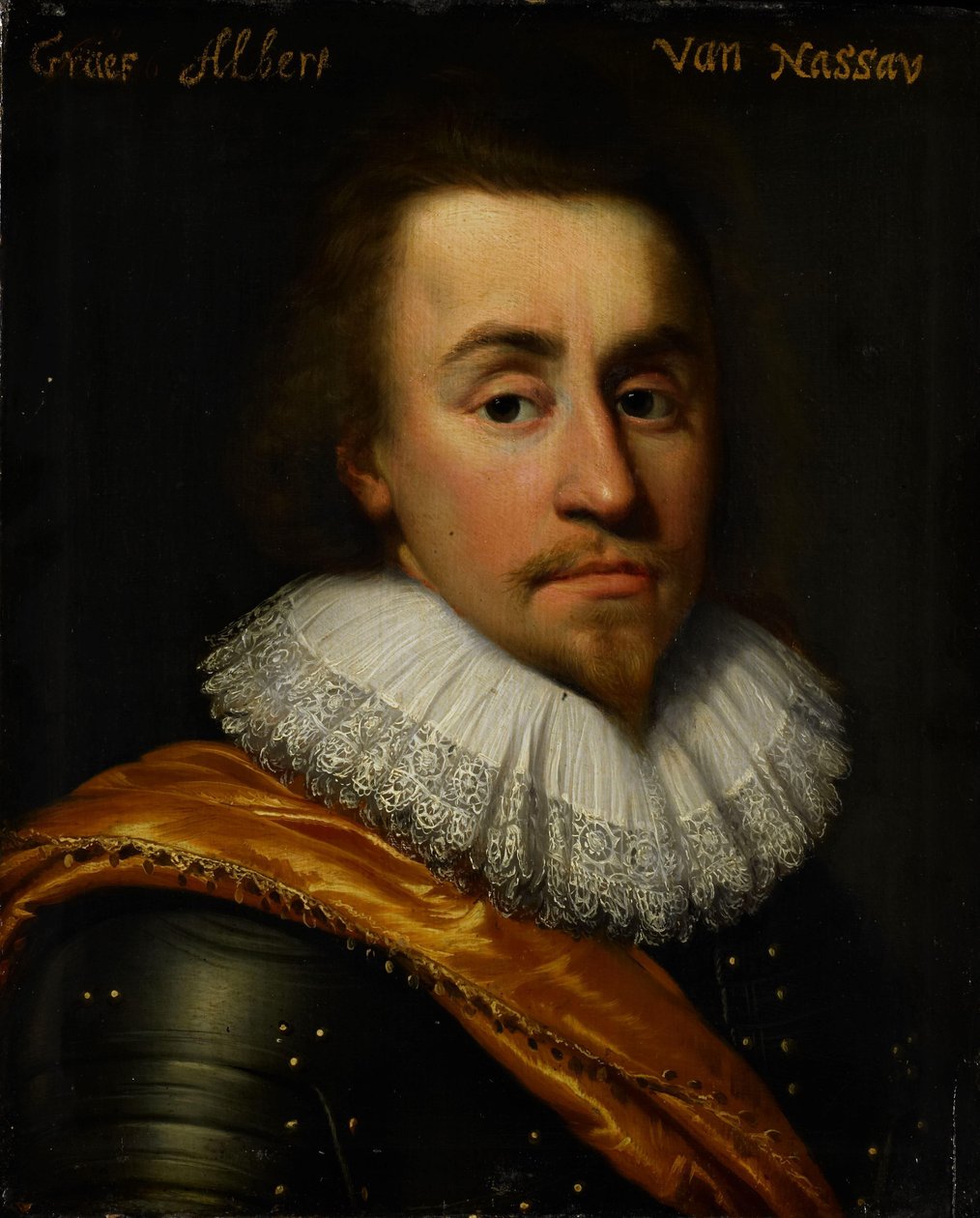 Portrett av Albert, greve av Nassau-Dillenburg av Jan Antonisz van Ravesteyn (workshop of)