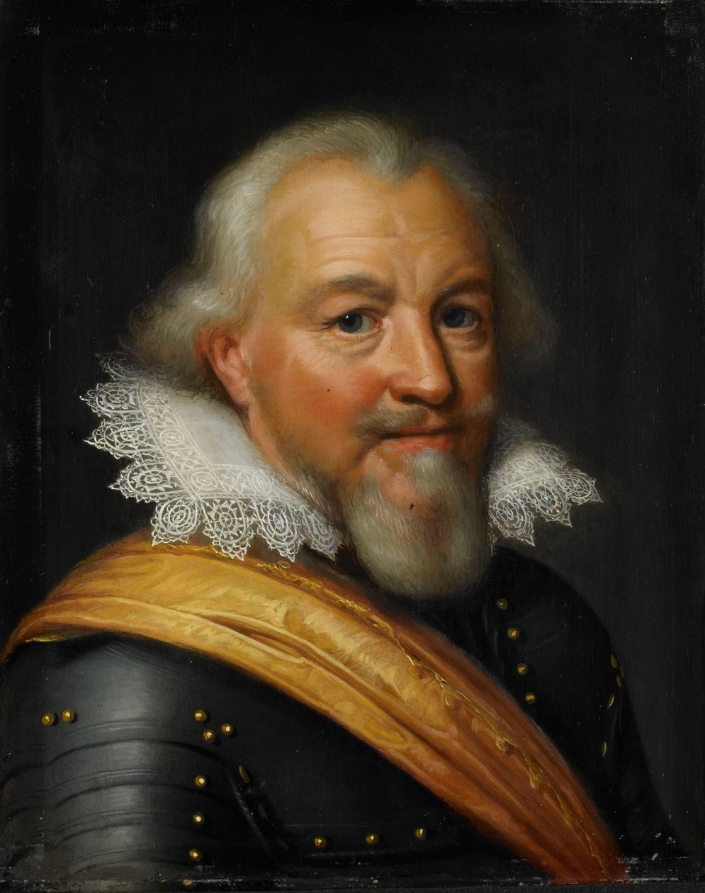 Portrett av grev Jan VII av Nassau-Siegen, kjent som de Middelste av Jan Antonisz van Ravesteyn (workshop of)