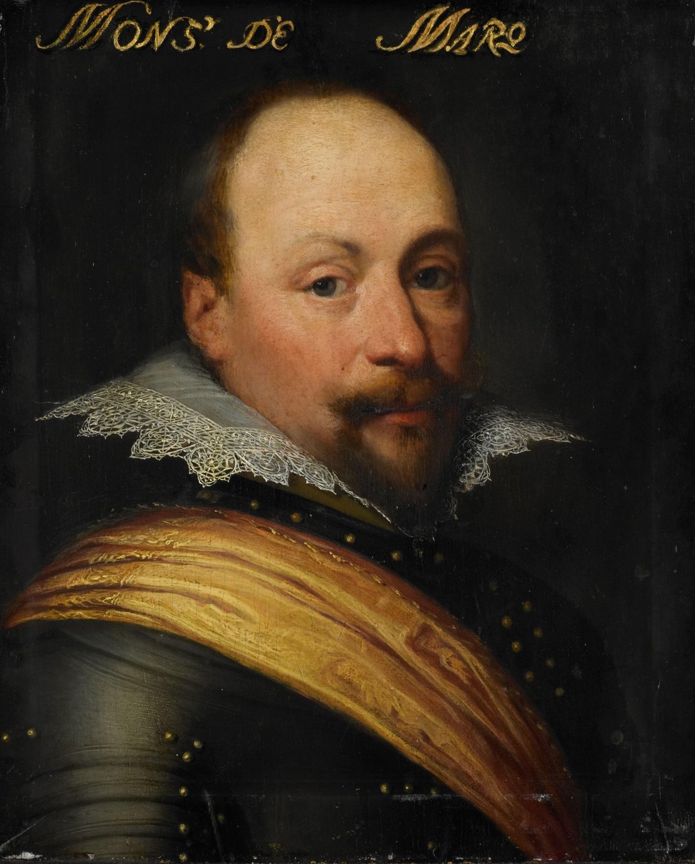 Portrett av Daniël de Hertaing, Lord of Marquette, guvernør i Oostende av Jan Antonisz van Ravesteyn (workshop of)