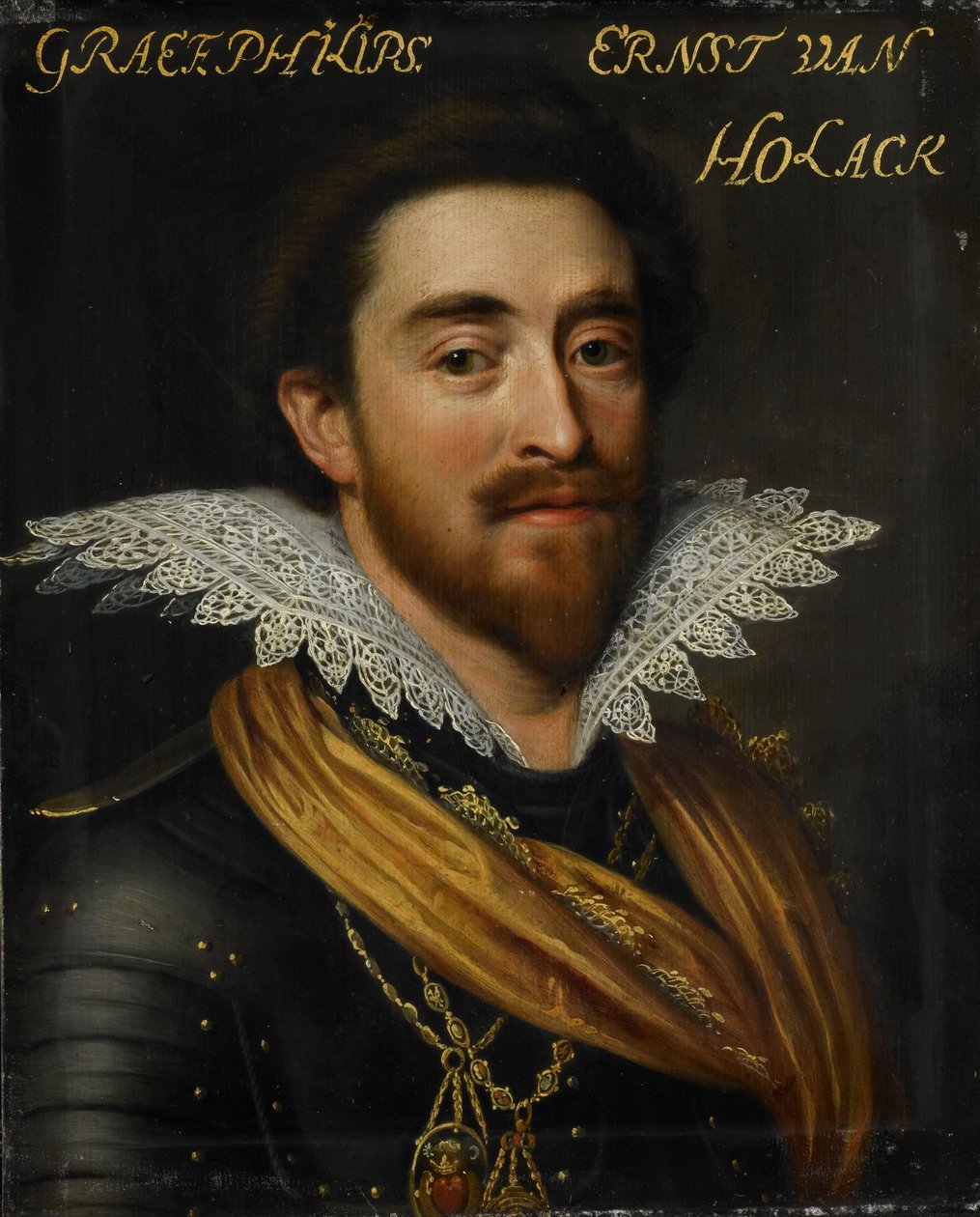 Portrett av Philipp Ernst, greve av Hohenlohe zu Langenburg av Jan Antonisz van Ravesteyn (workshop of)
