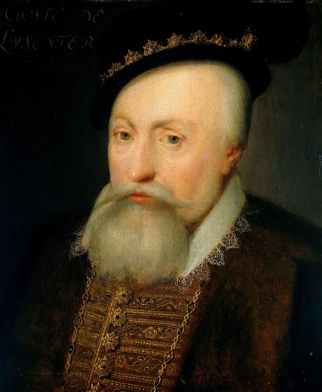 Portrett av Robert Dudley, jarl av Leicester av Jan Antonisz van Ravesteyn (workshop of)