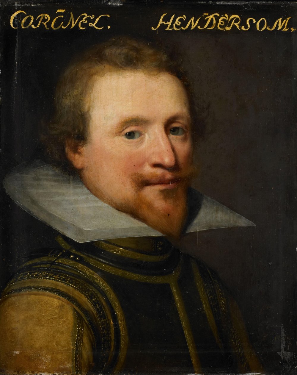 Portrett av Sir Robert Henderson fra Tunnegask, oberst for Scotch Guards av Jan Antonisz van Ravesteyn (workshop of)