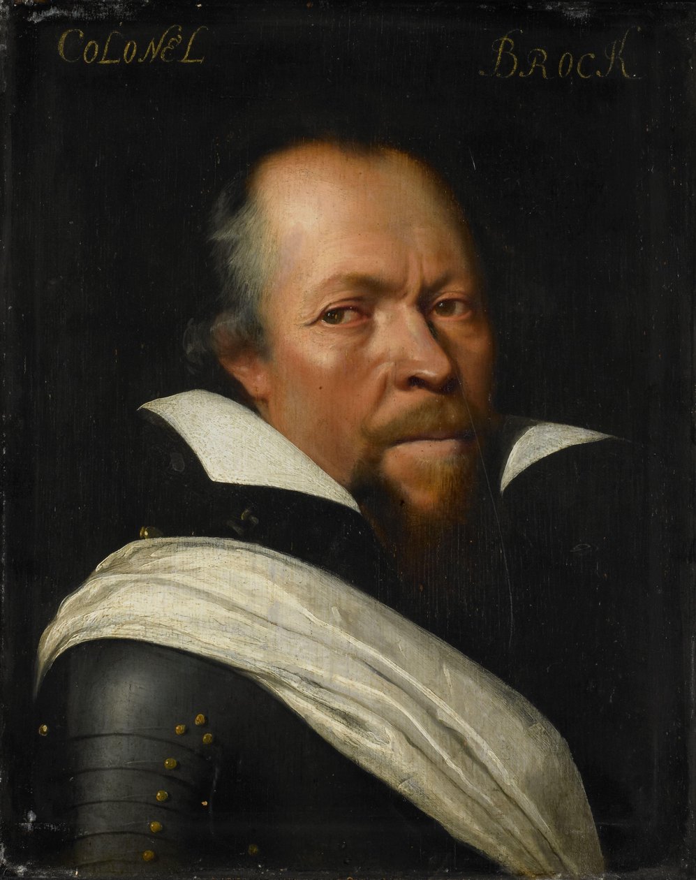 Portrett av Sir William Brog, oberst for Old Scotch Guards av Jan Antonisz van Ravesteyn (workshop of)