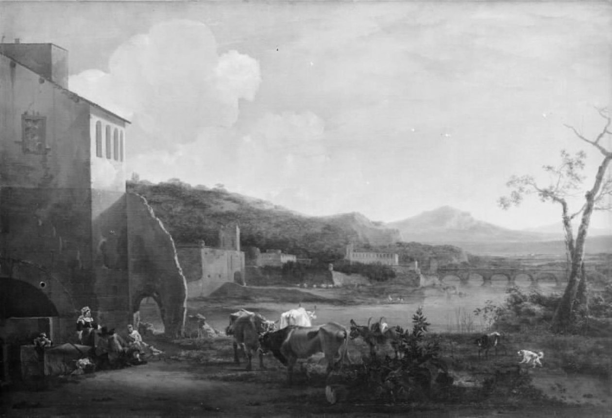 Italiensk landskap av Jan Asselijn