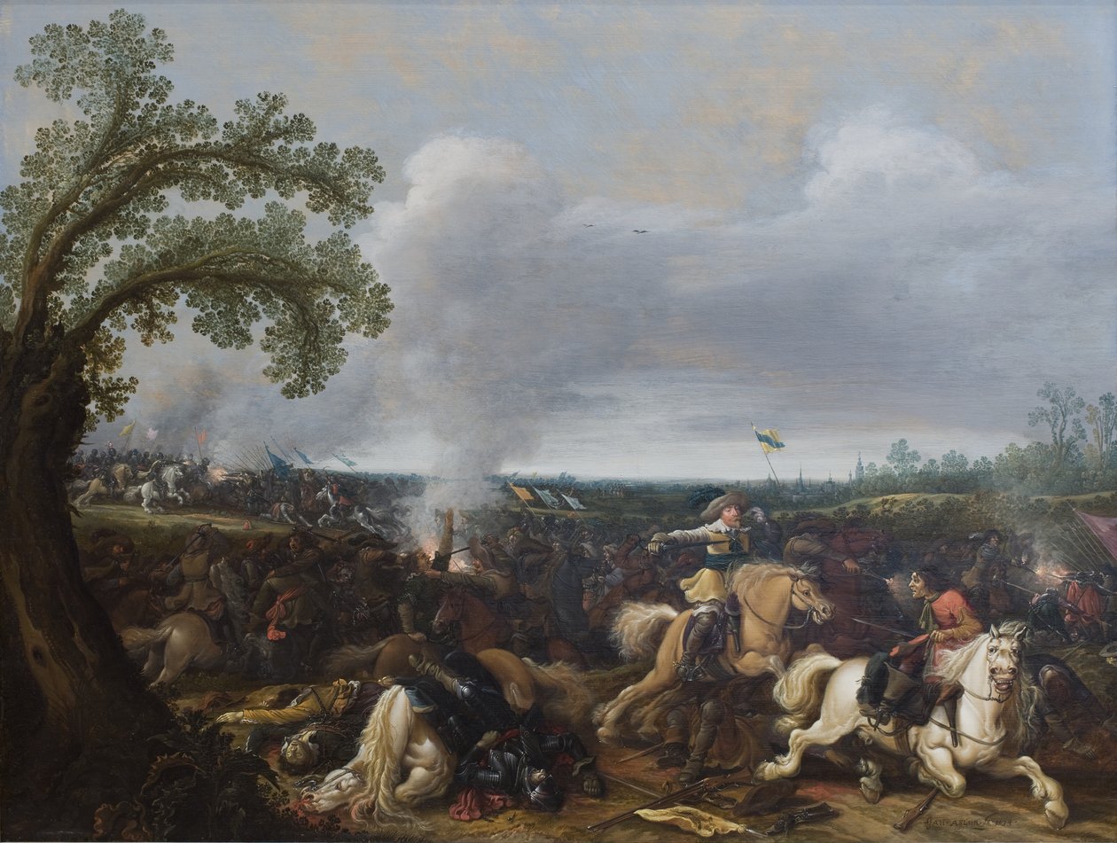 Kong Gustav II Adolf av Sverige i slaget ved Lützen 16. november 1632 av Jan Asselijn