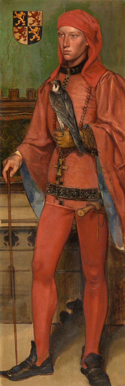 John III, hertug av Brabant (olje på panel) av Jan August Hendrik Baron Leys