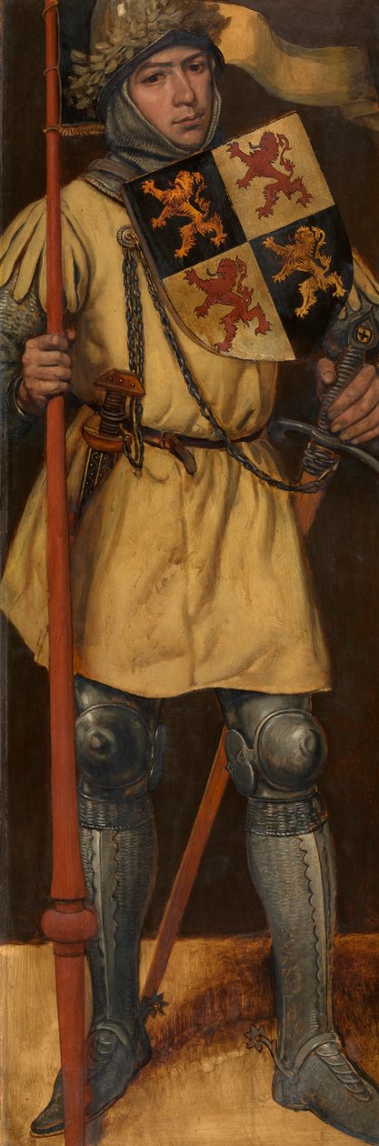 John I, Duke of Brabant (olje på panel) av Jan August Hendrik Baron Leys
