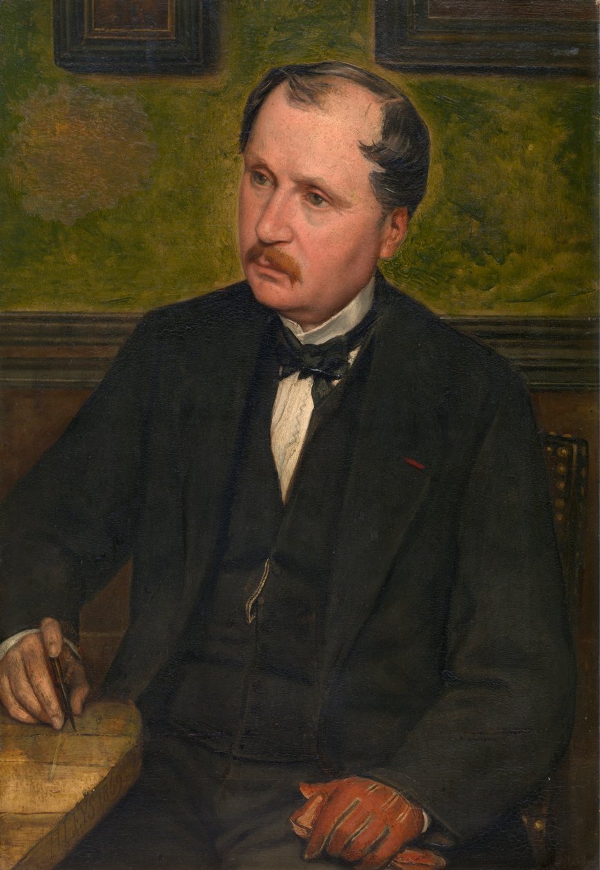 Arkitekten A. Balat (olje på lerret) av Jan August Hendrik Baron Leys