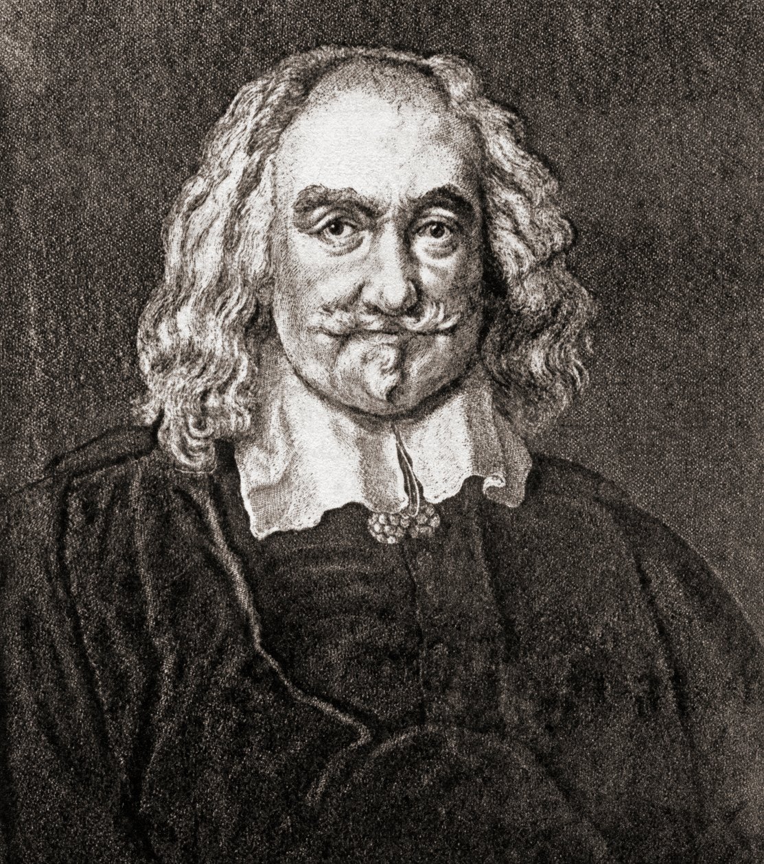 Thomas Hobbes fra Malmesbury (gravering) av Jan Baptist (after) Jaspers