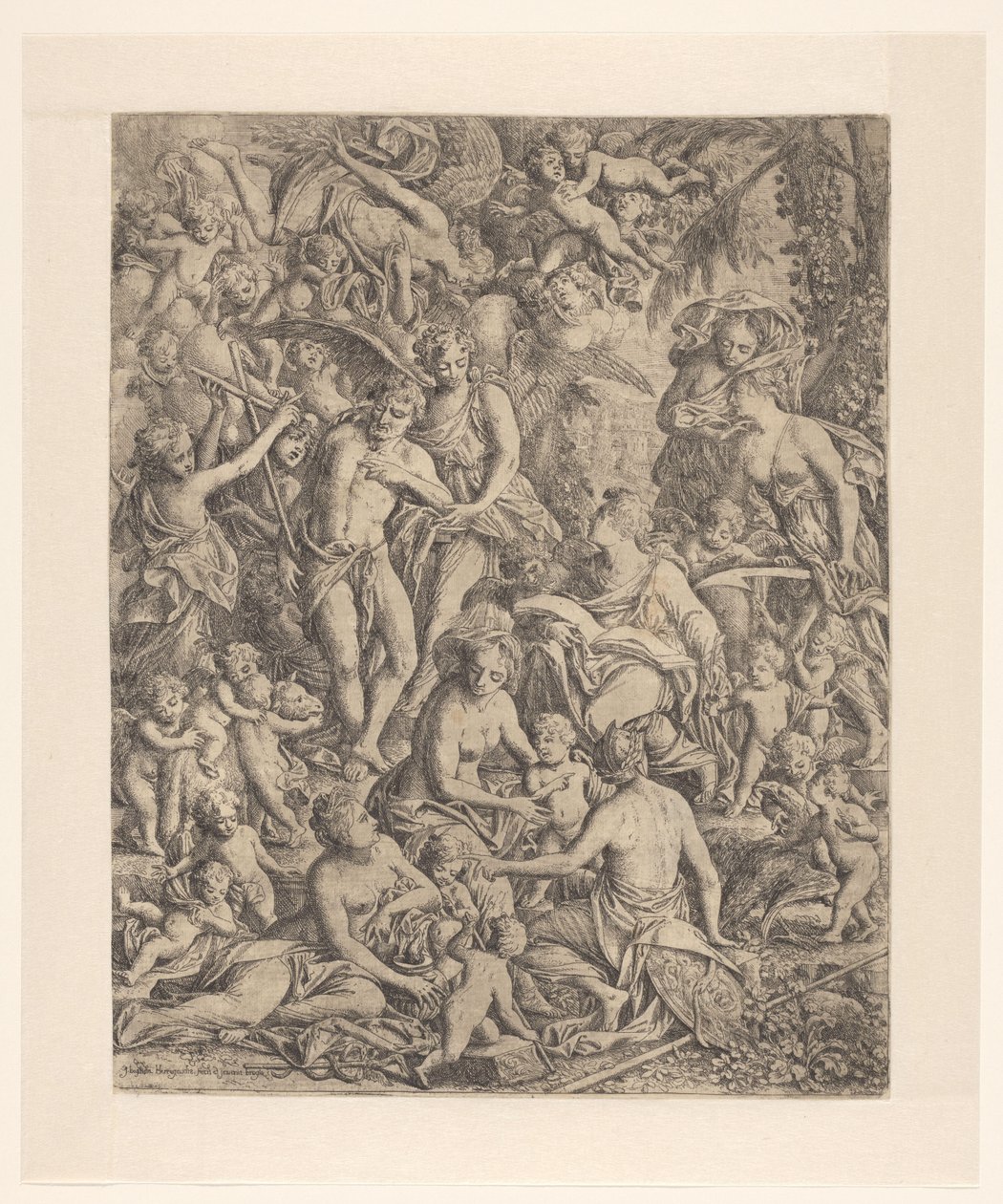 Johannes evangelisten og døperen Johannes av Jan Baptist Herregouts