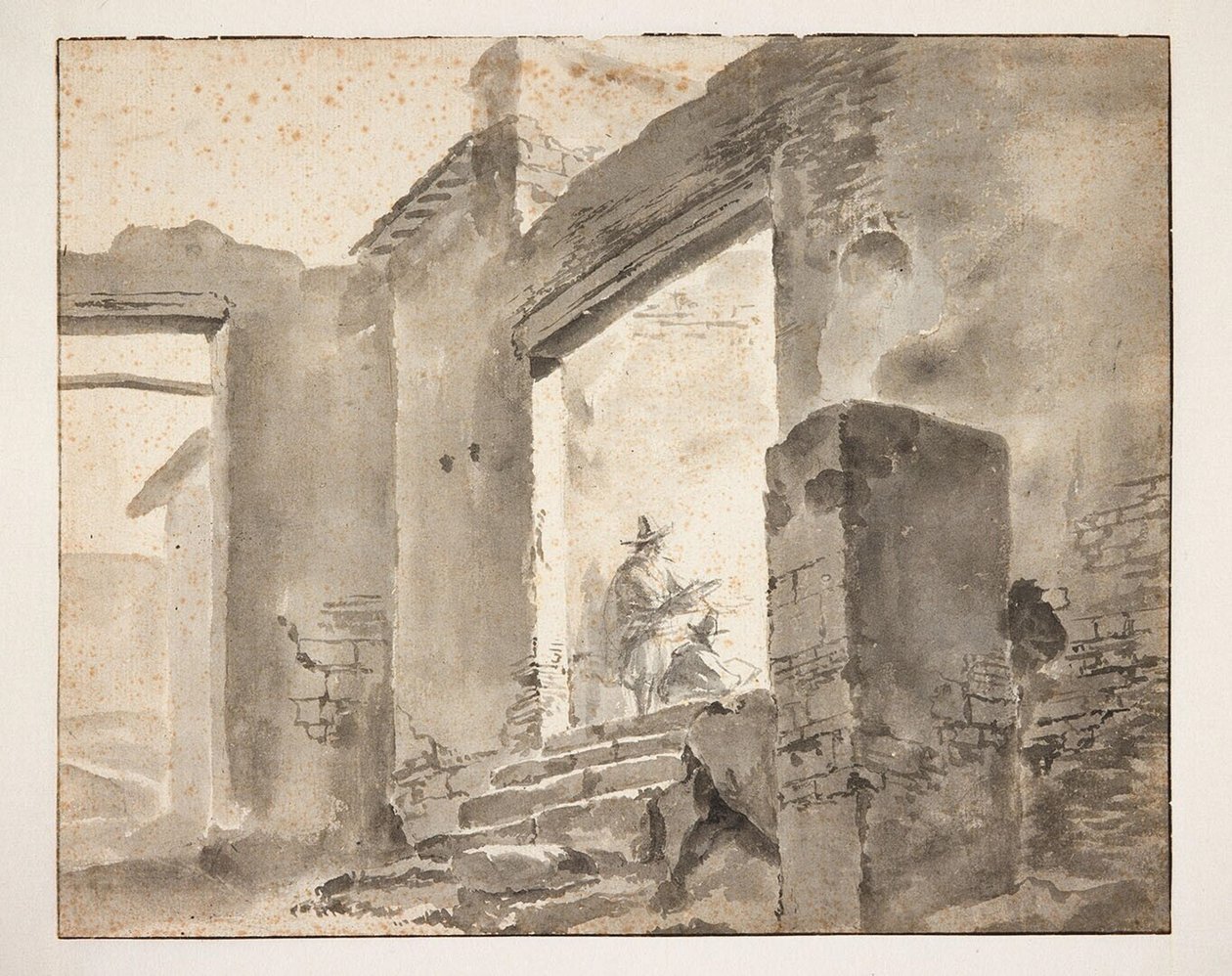 To kunstnere i en ruin av Jan Baptist Weenix