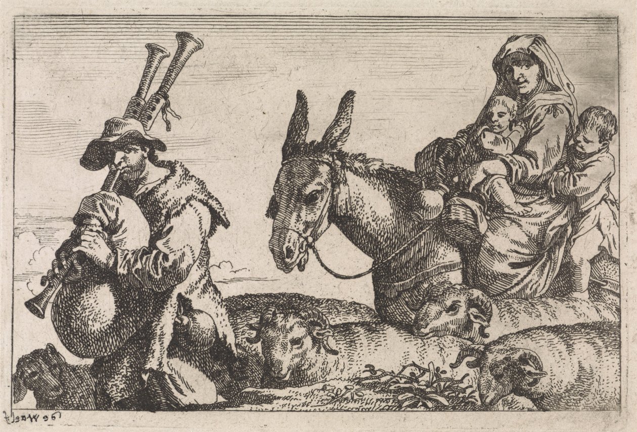 Sekkepiperen Ulike sjangerscener (serietittel) av Jan Baptist de Wael