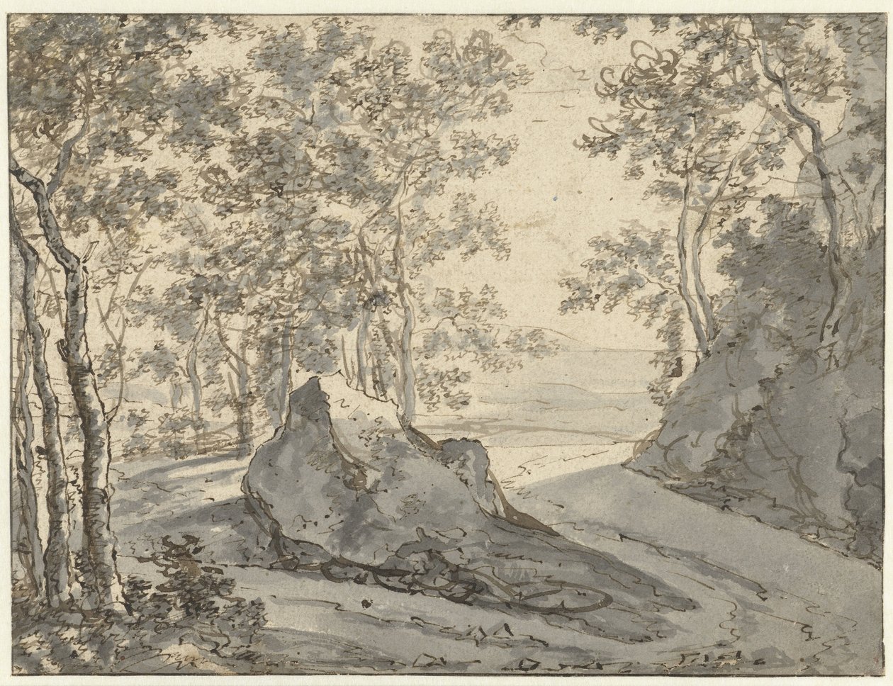 Veikryss i utkanten av en skog av Jan Both (possibly)
