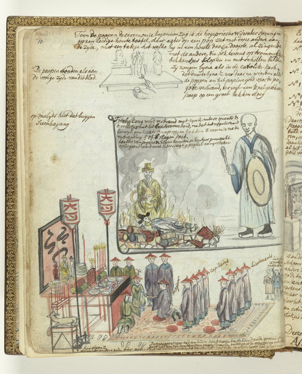 Kinesisk offerseremoni i Batavia av Jan Brandes