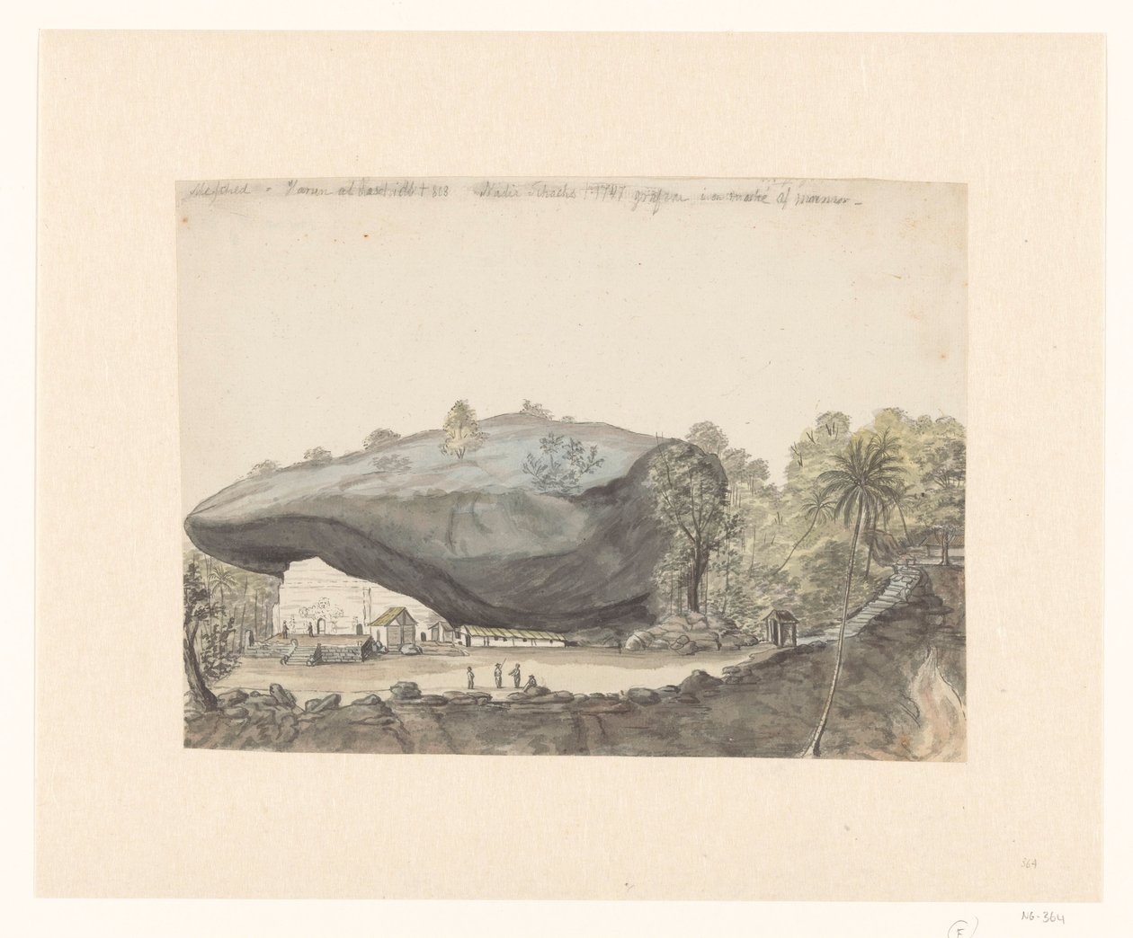 Islamic Rock Sanctuary of Kuragala på Ceylon av Jan Brandes
