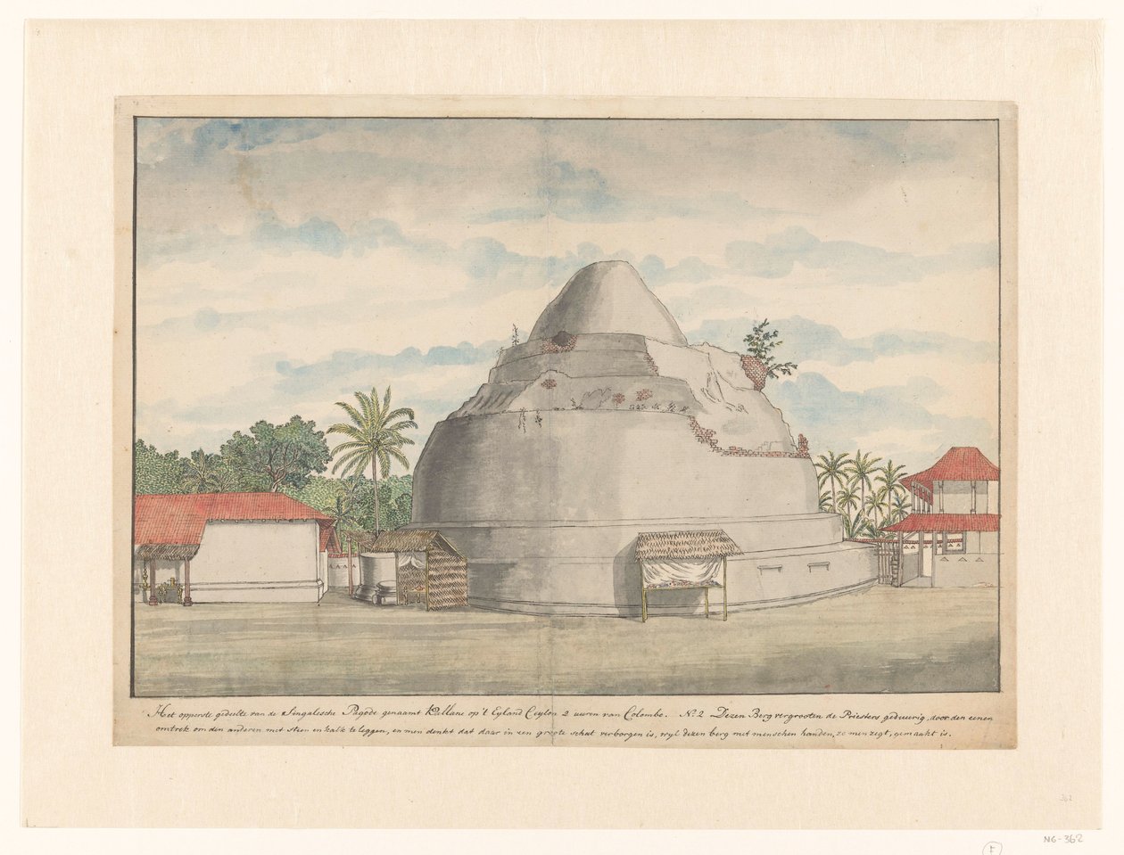Kalyani stupa på Ceylon av Jan Brandes