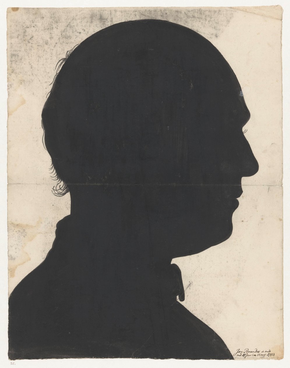 Silhouetportret av Jan Brandes av Jan Brandes