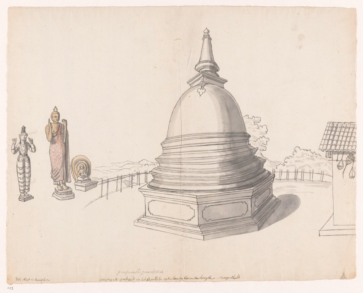 Singalese stupa te Moegerikalle av Jan Brandes