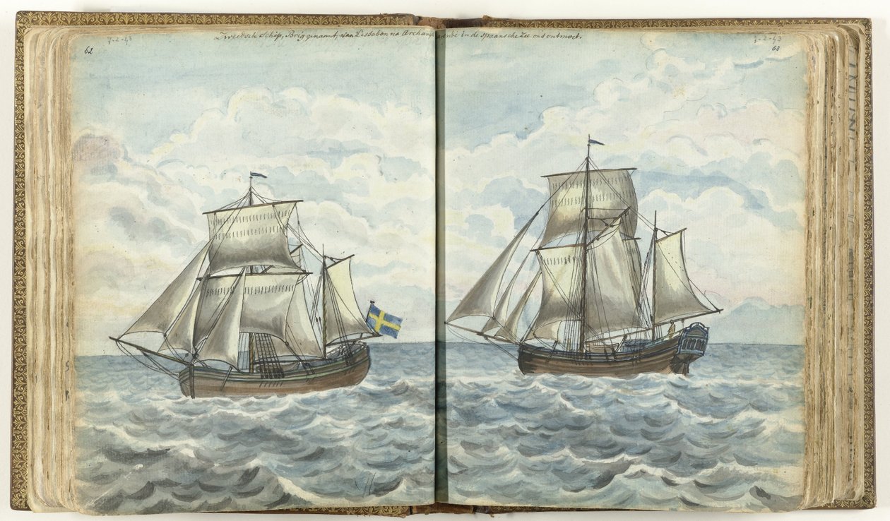 Svensk brig til sjøs av Jan Brandes